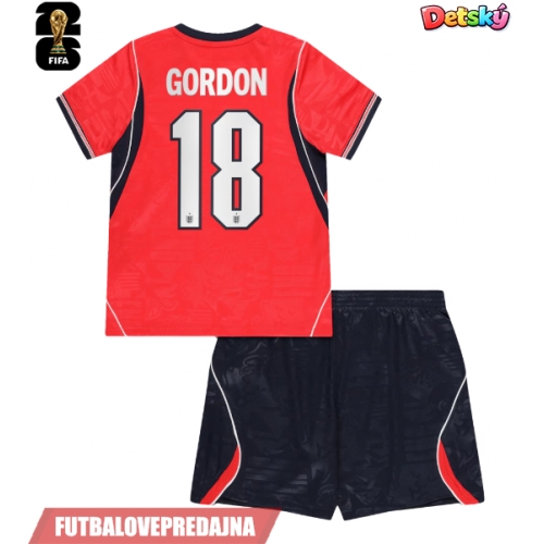 Lacne Dětský Futbalové dres Anglicko Anthony Gordon #18 MS 2026 Krátky Rukáv - Preč (+ trenírky)